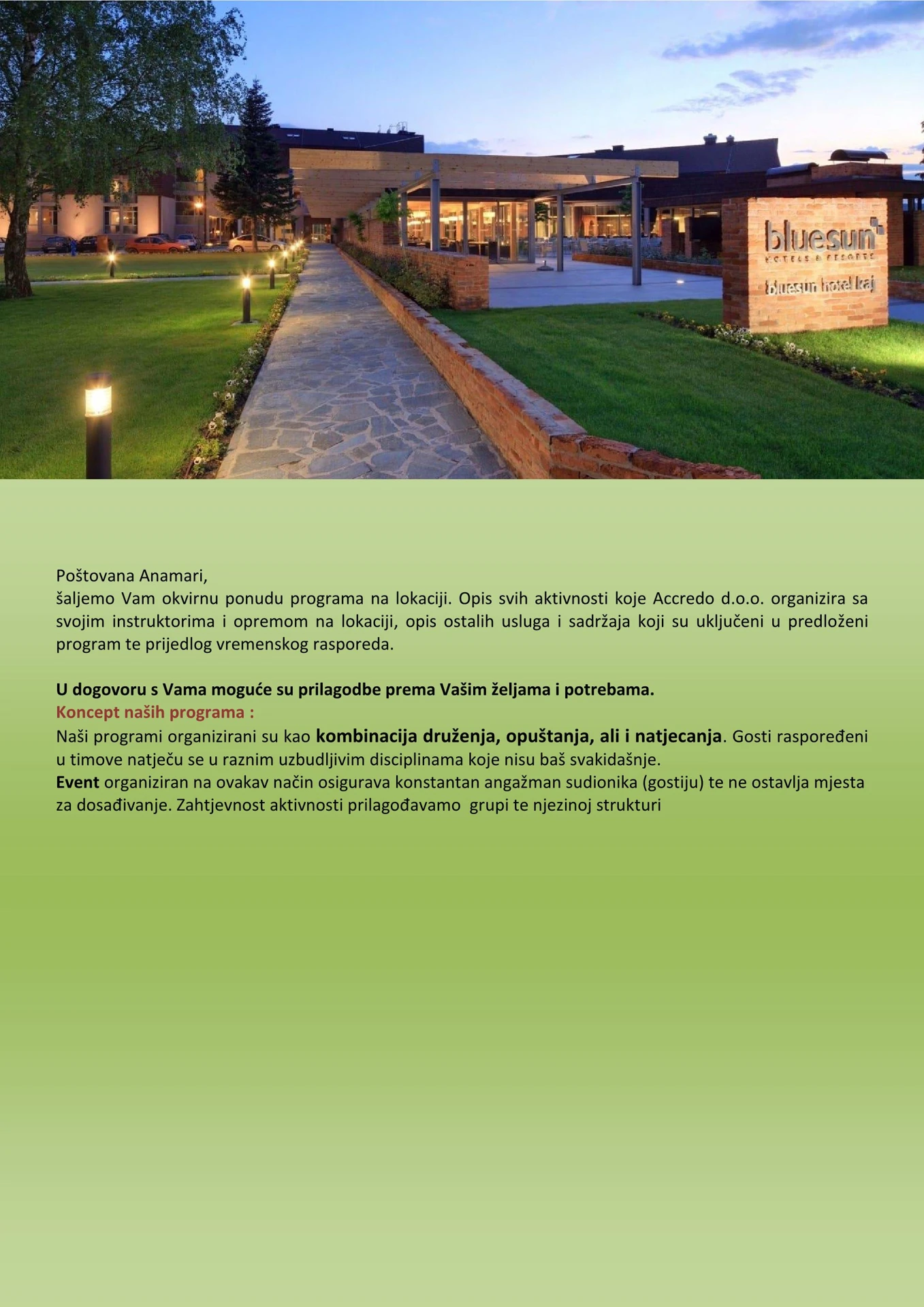 Bluesun Hotel Kaj — stranica 1 od 10